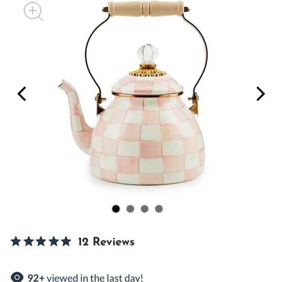 MacKenzie-Childs Other - Rosy Check Mackenzie Childs Checkered Teapot - 2 Quart